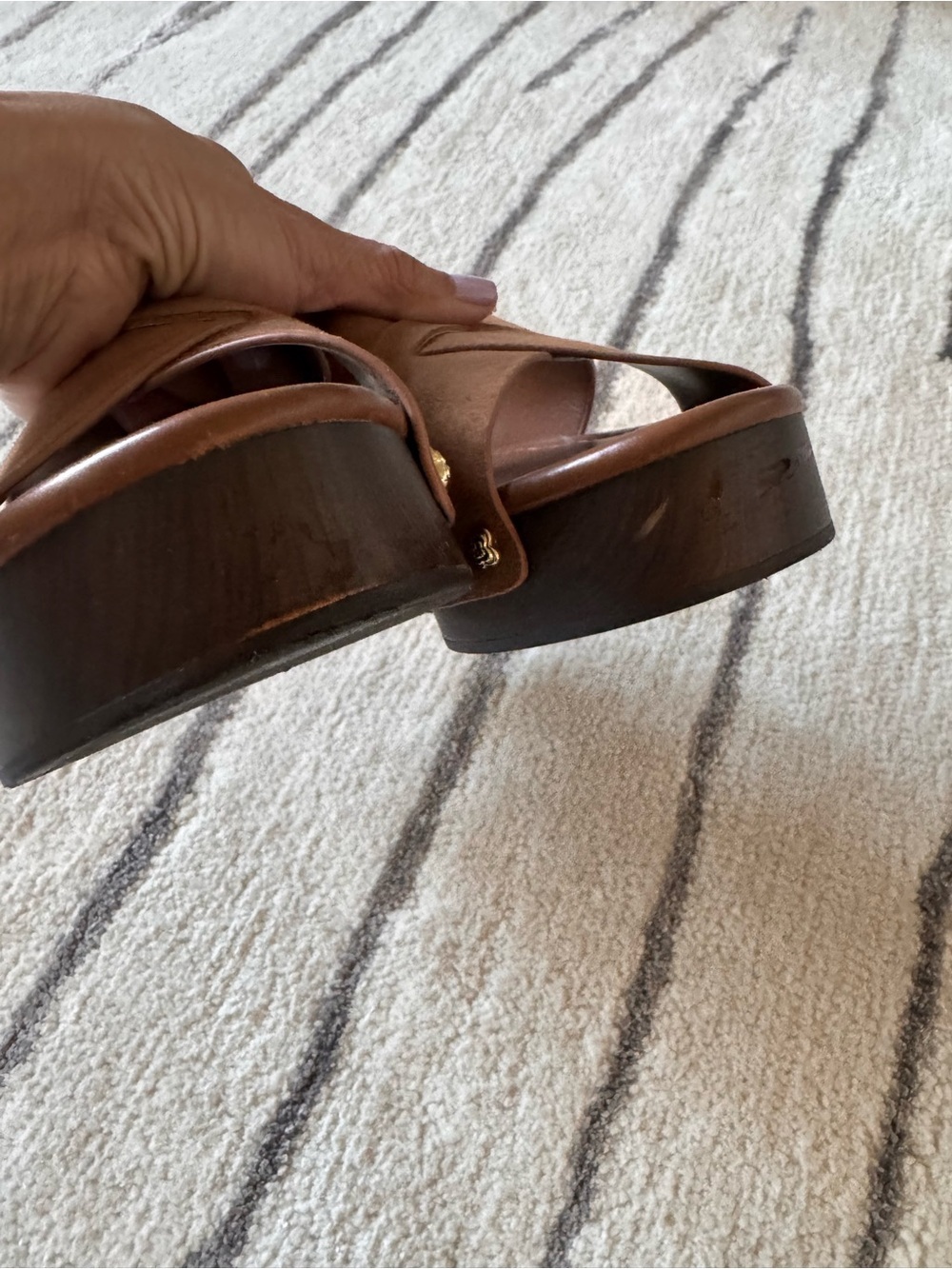Splendid Tan Suede Quadry Platform Sandal - Picture 4 of 5